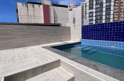 Excelente cobertura dois quartos pituba alameda carrara nascente total