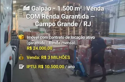 Barracão / Galpão / Depósito à venda em Campo Grande, Rio de Janeiro 