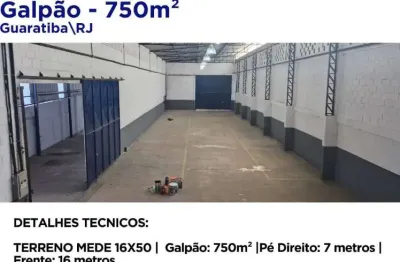 Galpão para locação em rio de janeiro, guaratiba, 2 banheiros