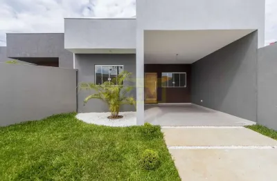 Casa nova em pinhais que permite financiamento bancário.