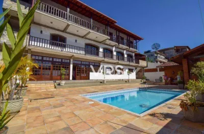 Casa com 6 dormitórios à venda, 700 m² por r$ 1.690.000,00 - tijuca - teresópolis/rj