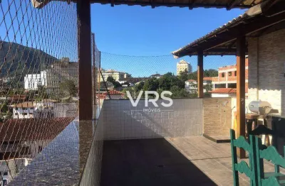 Cobertura com 3 dormitórios à venda, 240 m² por r$ 1.390.000,00 - taumaturgo - teresópolis/rj