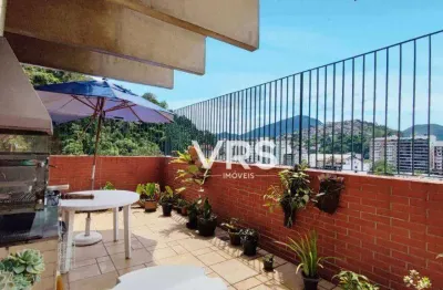 Cobertura com 4 dormitórios à venda, 240 m² por r$ 1.500.000,00 - agriões - teresópolis/rj