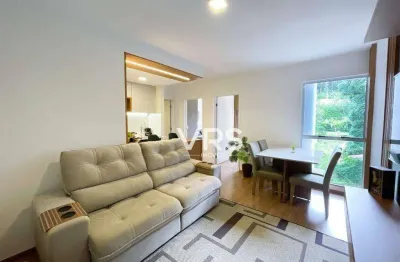 Apartamento com 2 dormitórios à venda, 47 m² por r$ 367.500,00 - ermitage - teresópolis/rj