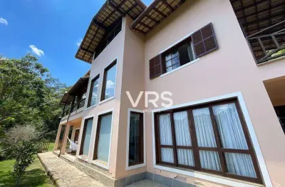 Casa com 4 dormitórios à venda, 216 m² por r$ 2.800.000,00 - cascata do imbuí - teresópolis/rj