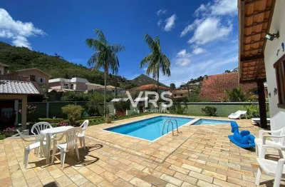 Casa com 4 dormitórios à venda, 388 m² por r$ 1.300.000,00 - tijuca - teresópolis/rj