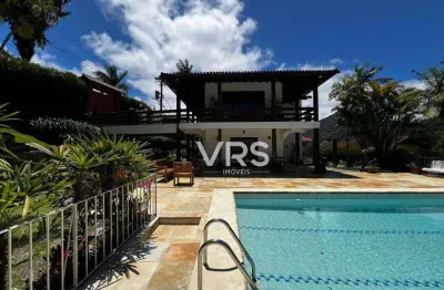 Casa com 6 dormitórios à venda, 494 m² por r$ 3.390.000,00 - carlos guinle - teresópolis/rj