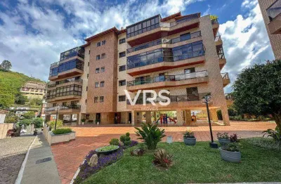 Apartamento com 3 dormitórios para alugar, 144 m² por r$ 4.878,00/mês - várzea - teresópolis/rj
