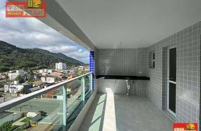 Lindo 50 metros praia apartamento 2 dormitórios 78 m² - centro - mongaguá/sp