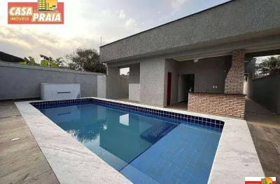 80 metros da praia! casa com 3 quartos piscina e churrasqueira, 148 m² por r$ 780.000 - jardim santa júlia - itanhaém/sp