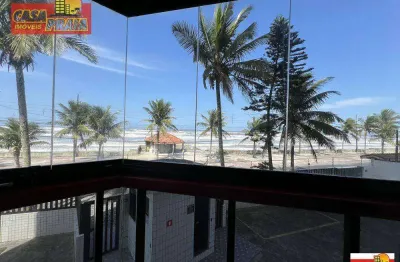 Apartamento frente ao mar com 2 dormitórios, 70 m² por r$ 289.900 - balneario oceanópolis - mongaguá/sp