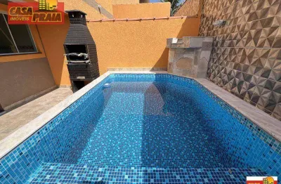 Condomínio fechado itanhaem piscina privativa 2 quartos por r$ 304.000 - cibratel ii