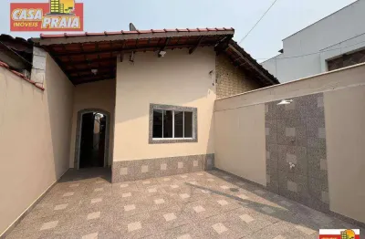 Casa com churrasqueira 3 dormitórios perto da praia 91 m² por r$ 349.900 - vera cruz - mongaguá/sp