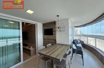 Lindo apartamento em frente ao mar 3 quartos 104 m² por r$ 1.200.000 - centro - mongaguá/sp