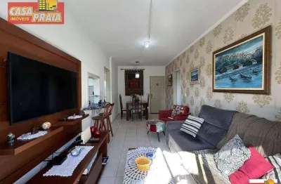 Apartamento à 100 metros da praia com 2 dormitórios, 75 m² por r$ 350.000 - centro - mongaguá/sp
