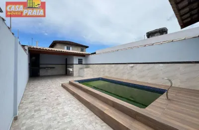 Casa com 2 dormitórios piscina e churrasqueira, 91 m² por r$ 399.900 - agenor de campos - mongaguá/sp