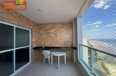 Apartamento frente ao mar com 2 dormitórios, 80 m² por r$ 485.000 - vila atlântica - mongaguá/sp