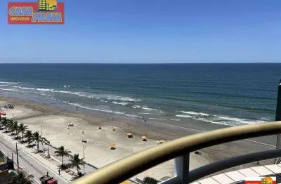 Apartamento pé na areia com 1 dormitório à venda, 45 m² por r$ 289.900 - jardim marina - mongaguá/sp