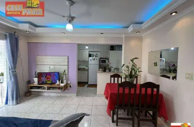 Apartamento com 1 dormitório à venda, 56 m² por r$ 265.000,00 - vera cruz - mongaguá/sp