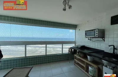 Mongagua frente ao mar apartamento 2 quartos, 75 m² por r$ 480.000 - vila atlantica