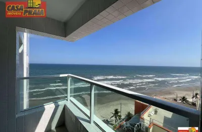 Com vista para o mar e lazer completo! apartamento 2 quartos,  74 m² por r$ 380.000 - vila atlântica - mongaguá/sp