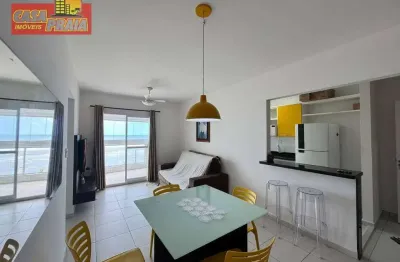Apartamento frente com vista ao mar  2 dormitórios, 69 m² por r$ 399.000 - vera cruz - mongaguá/sp