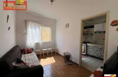 Apartamento com 1 dormitório frente à praia , 45 m² por r$ 219.900 - vila atlântica - mongaguá/sp