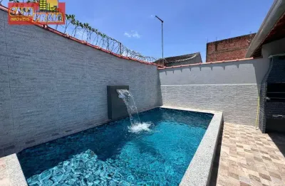 Casa nova com piscina 2 quartos, 84 m² por r$ 379.900 - jardim praia grande - mongaguá/sp