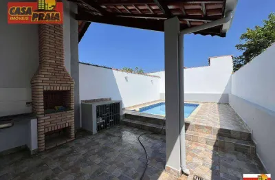 355.000,00 casa nova com piscina 2 quartos, 89 m² por r$ 355.000 - balneário flórida mirim - mongaguá/sp