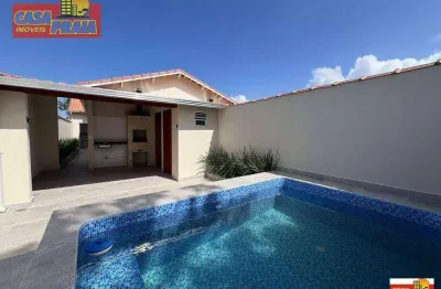 Casa com piscina sol da manhã! 2 quartos 90 m² por r$ 450.000 - vila atlântica - mongaguá/sp