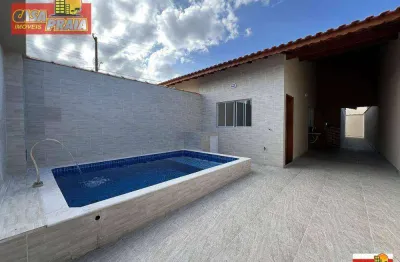 150 metros da praia! casa com piscina e churrasqueira 3 quartos 105 m² por r$ 499.900 - balneário flórida mirim - mongaguá/sp