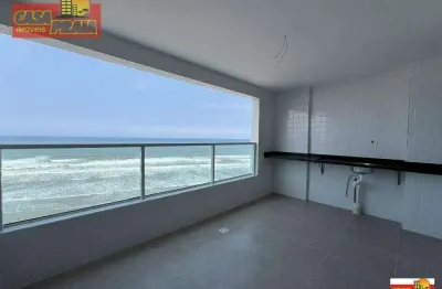Apartamento frente ao mar com lazer completo e 3 dormitórios, 91 m² por r$ 542.000 - vila atlântica - mongaguá/sp