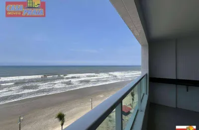 Apartamento frente ao mar com lazer completo e 3 dormitórios, 91 m² por r$ 543.000 - vila atlântica - mongaguá/sp