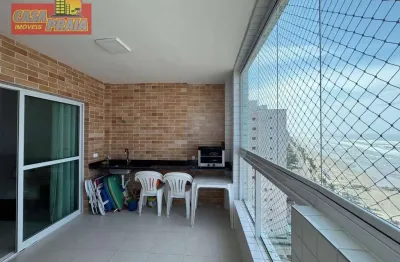 Frente e com vista ao mar! apartamento com 2 quartos, 80 m² por r$ 499.000 - vila atlântica - mongaguá/sp