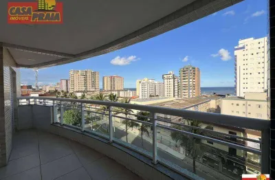 200 metros da praia com vista para o mar! apartamento 2 quartos, 84 m² por r$ 480.000 - centro - mongaguá/sp