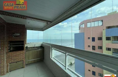 Apartamento frente ao mar com vista! 2 quartos, 70 m² por r$ 410.000 - jardim marina - mongaguá/sp