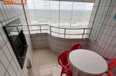 Frente ao mar! apartamento com vista ao mar 3 quartos, 97 m² por r$ 449.000 - vila atlântica - mongaguá/sp