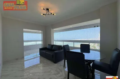 Frente ao mar apartamento terraço gourmet 3 quartos e lazer completo! 95 m² por r$ 750.000 - solemar - praia grande/sp