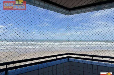 Vista para o mar apartamento 1 quarto pé na areia! 57 m² por r$ 299.900 - agenor de campos - mongaguá/sp