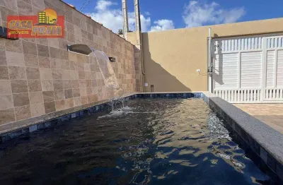 Casa nova com piscina 2 quartos, 71 m² por R$ 350.000, a 800 metros da praia - Campos Elíseos - Itanhaém/SP