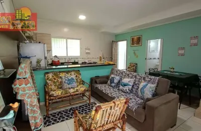 200 metros da praia sobrado em condomínio fechado 2 quartos, 60 m² por r$ 320.000 - vila atlântica - mongaguá/sp