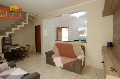 200 metros da praia sobrado em condomínio fechado 2 quartos, 60 m² por r$ 299.000 - vila atlântica - mongaguá/sp