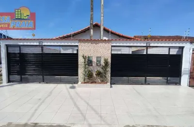 Casa aconchegante e moderna com 2 dormitórios, 67 m² por r$ 295.000 - jussara - mongaguá/sp