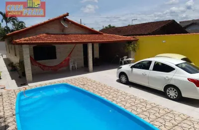 Casa espaçosa com piscina e 4 dormitórios, 99 m² por r$ 550.000 - jardim silveira - mongaguá/sp