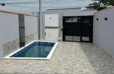 350 metros da praia casa com piscina 2 quartos 83 m² por r$ 469.900 - jussara - mongaguá/sp