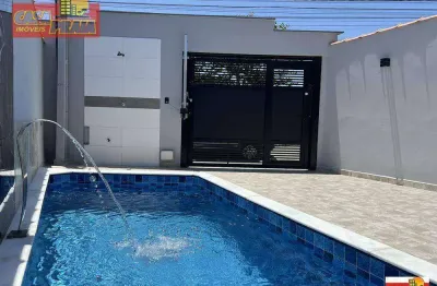 250 metros da praia casa com piscina 2 quartos 83 m² por r$ 469.900 - jussara - mongaguá/sp