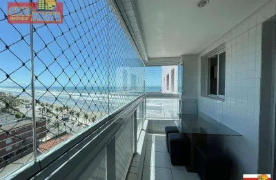 Apartamento prédio frente ao mar com lazer completo e 2 quartos, 70 m² por r$ 425.000 - vila atlântica - mongaguá/sp