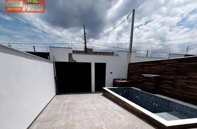 Itanhaem casa nova com piscina churrasqueira 2 quartos, 78 m² por r$ 429.000 - cibratel ii