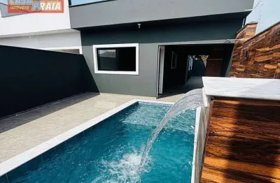 Itanhaem casa nova com Piscina Churrasqueira 2 quartos, 78 m² por R$ 429.000 - Cibratel II