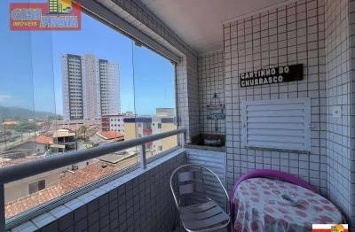 Terraço gourmet com vista para o mar apartamento 2 quarto, 68 m² por r$ 300.000 - vila atlântica - mongaguá/sp